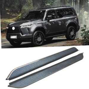 Running Board fits for Lexus GX550 2024 2025 Side Step 2PCS NerfBars Silver Edge - Picture 1 of 4