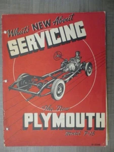 1946 Plymouth "What's New About Servicing New Plymouth model P-15" - Picture 1 of 11