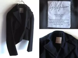 Used Yohji Yamamoto Soft Wool short Trench Coat Jacket Size : S Used - Picture 1 of 10