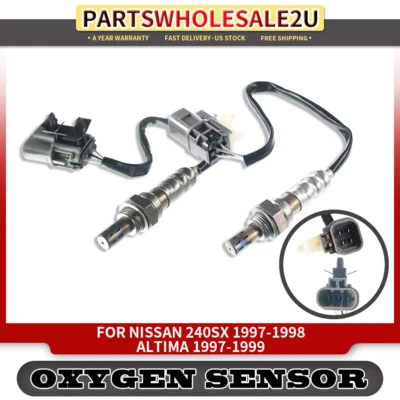 2 sensores de oxígeno para Nissan 240SX 1997-1998 Altima 1997-1999 2,4 L aguas arriba y aguas abajo Foto 1 de 4