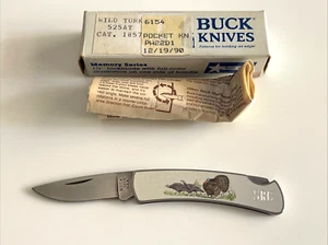 Buck 525 Wild Turkey Folding Knife USA 1990 - Picture 1 of 14