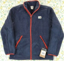 The North Face New Mens Campshire Sherpa Fleece XL Pullover Jacket Navy 