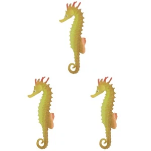 3 Stück Aquarium Ornament Seepferdchen Aquarium Fluoreszenz Meerestier - Bild 1 von 12