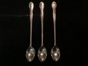 “CHATEAU” by ONEIDA - 3 STAINLESS ICE TEA SPOONS - FREE SHIPPING - - Picture 1 of 2