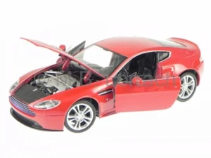 Aston Martin V12 Vantage red diecast model car 24017 Welly 1/24 - Picture 1 of 6
