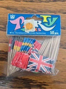 Party Packs 50 Pcs Toothpick Flags For Sandwiches - Picture 1 of 2