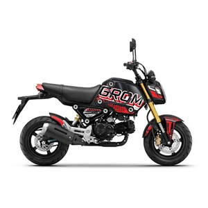 For Honda MSX 125 Grom 2021 2022 2023 Dotted Red Body Fairing Wrap Sticker - Picture 1 of 5