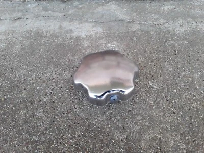 Volvo 122 1800 140 240 740 940 Chrome Oil Filler Cap - Nice! - Image 1 of 2