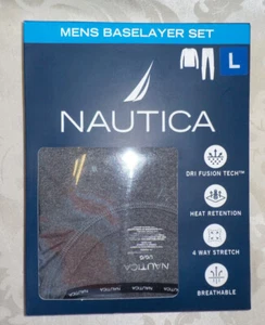 Juegos de capa base para hombre Nautica nuevos en caja Dri Fusion Tech retención de calor logotipo elástico de 4 vías - Imagen 1 de 23