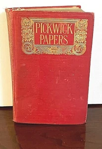 Charles Dickens PICKWICK PAPERS H.M. Caldwell Co. circa 1899 Gilded RARE - Bild 1 von 10