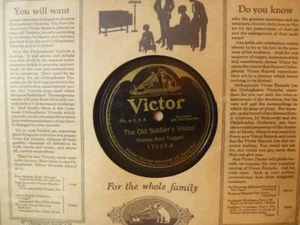 Charles Ross Taggart 10" 78 rpm Old Soldier's Vision / Country Fiddler in NY - Bild 1 von 2