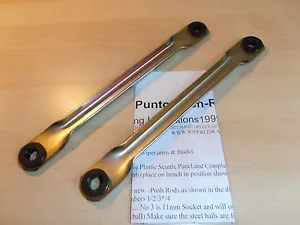 FIAT PUNTO 1999 to 2006 Wiper Mechanism New Plastic Socket Repair Push Rod Set - Picture 1 of 2