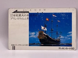 17 's Prins Willem in Nagasaki Dutch Village / Japanese Telephone Card 50 NTT - Picture 1 of 10