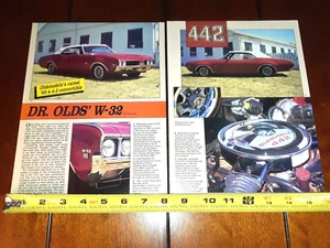1969 OLDSMOBILE OLDS 442 W-32 ORIGINAL 1991 ARTICLE - Imagen 1 de 3