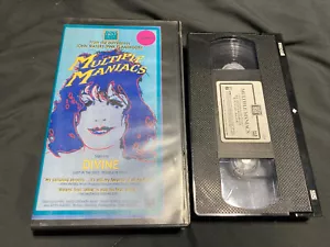 Multiple Maniacs VHS 1987 John Waters Divine Mink Stole Mint Tape Cult Classic - Picture 1 of 2