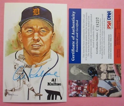 Al Kaline Signed Perez Steele - PSA DNA - Image 1 of 2
