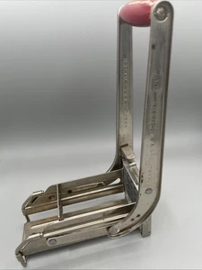 Mid Century Modern Vintage Ekco French Fry Cutter with Red Wooden Handle  - Picture 1 of 8