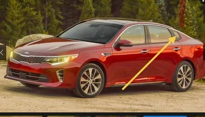 KIA OPTIMA 2016-2020 cuarto de cristal trasero izquierdo lado del conductor OEM 87810-D5000 Foto 1 de 4