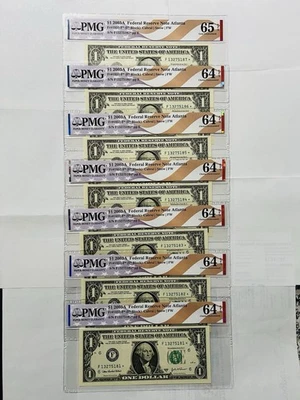 USA, Star Note,(2003) 1, Dollar 7- Consecutive Serials, July 4th,Special Edition - Image 1 of 2