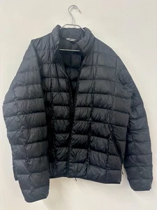 Mens REI Coop Black Down Puffer Jacket Full Zip Lightweight Large Hiking - Picture 1 of 7