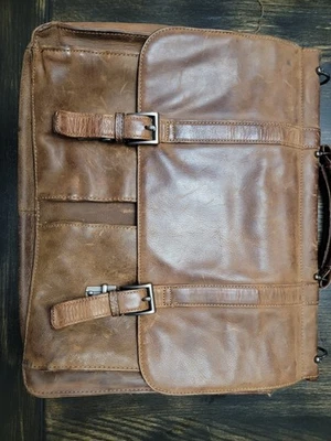 De Colección Wilson Cuero Marrón Cartera Mensajero Bolso de Hombro Laptop Calzoncillo Sin Correa Foto 1 de 4