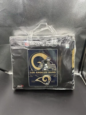"Manta Raschel de felpa real supersuave de Los Angeles Rams 60""x80""" Foto 1 de 3