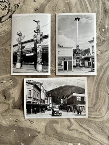 3 ALASKAN ALASKA POSTCARDS RPPC Circa 1910 Original Photos CHIEF JOSHSON TOTEM - Picture 1 of 5