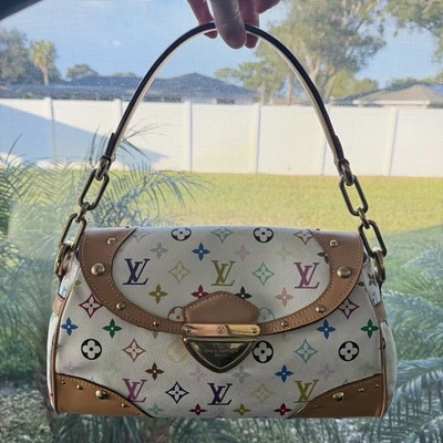 Bolso de hombro Louis Vuitton Murakami Beverly MM con monograma multicolor Foto 1 de 4