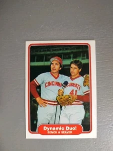 1982 Fleer - Johnny Bench, Tom Seaver #634 (JGA) - Picture 1 of 2
