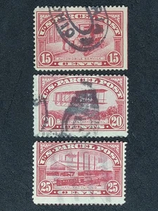 MS-44 US PAKET POST BRIEFMARKE #'s Q7, Q8 & Q9, gebraucht CV 46,50 $ 8010 - Bild 1 von 2