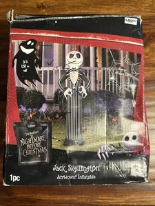 Disney The Nightmare Before Christmas 5 ft Jack Skellington Airblown Inflatable - Picture 1 of 7