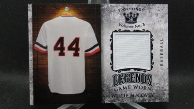 WILLIE MCCOVEY 2022 SPORT KINGS GAME WORN MEM CARD GIANTS - Image 1 of 2