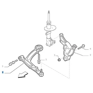 Front Suspension - Left Control Arm | 51860383 - Picture 1 of 1