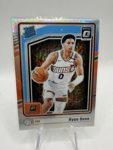 Tarjeta de radiocontrol de Ryan Dunn 2024-25 Donruss Optic #279 holograma plata clasificación Prizm novato Suns - Imagen 1 de 2