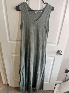 Soft Surroundings Medium Bailey Maxi Dress Sleeveless Stretch V-Neck Pockets - Picture 1 of 9