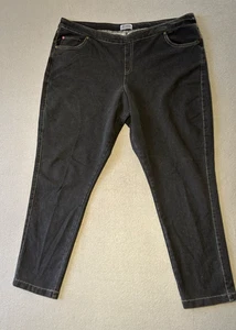 Pyjama Jeans Hose Damen Stretch Elasthan Pull On Classic Comfort Kordelzug 1X - Bild 1 von 11