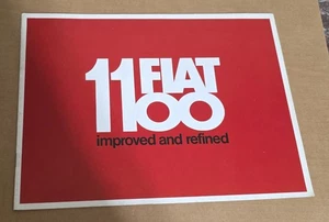 Fiat 1100 Händlerprospekt Katalog Original - Bild 1 von 6