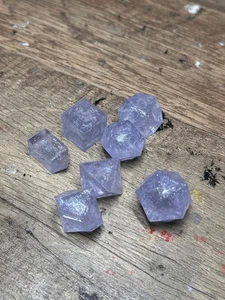 RAW* Dice: Pearl White _ Resin-Cast Dice Set *See Description* Handmade D&D - Picture 1 of 4