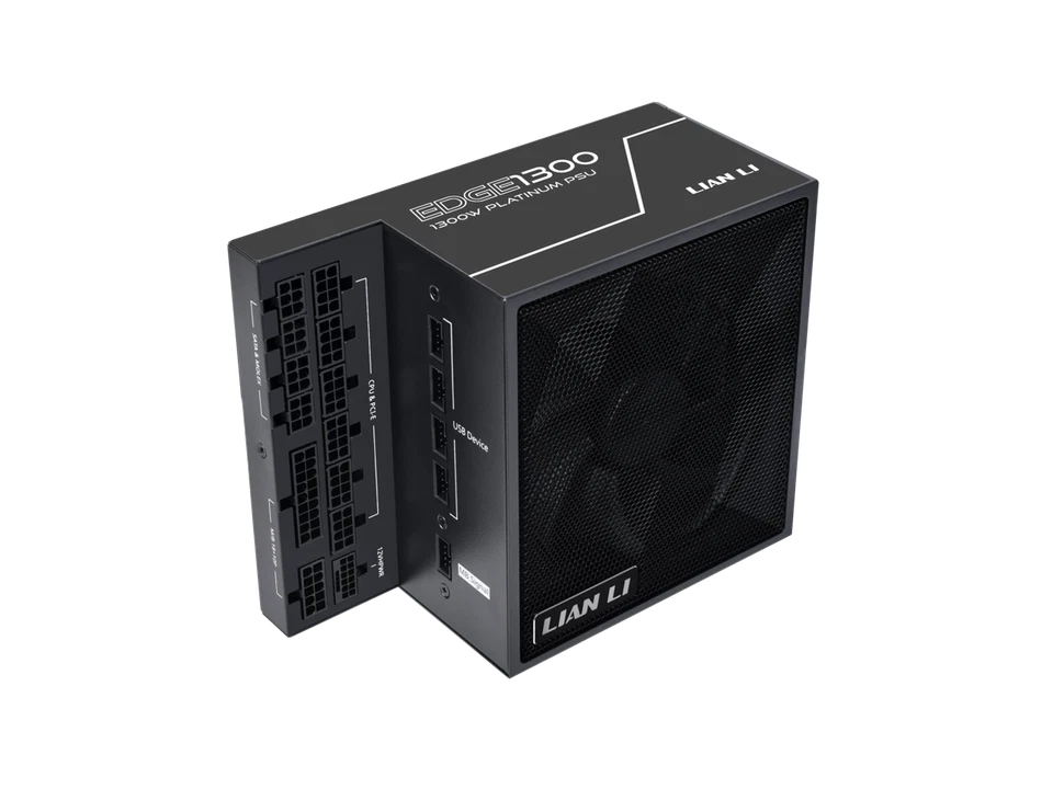 LIAN LI Edge series EG1300 Black, 1300W ATX12V v3.1, 80 PLUS PLATINUM Certified - Image 1 of 4