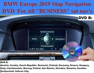 BMW Europe 2019 Map Navigation DVD  For All "BUSINESS"  sat nav's  - disc B - Picture 1 of 5