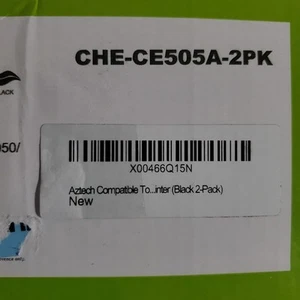 2er-Pack schwarz versiegelte CE505A Tonerkartusche für HP 05A LaserJet - Bild 1 von 5