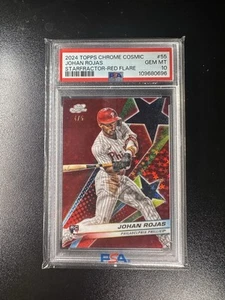 2024 Topps Cosmic Chrome Johan Rojas SF-55 Phillies 4/5 Starfractor Red Rookie - Picture 1 of 2