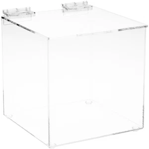 Plymor Clear Acrylic Display Case Box With Hinged Lid, 6" x 6" x 6" - Picture 1 of 1