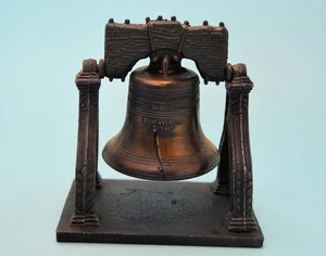 Metal Liberty Bell Replica Made by Penncraft Mt. Penn PA Pennsylvania RINGS - Picture 1 of 6