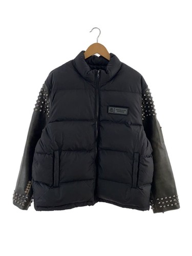 UNDERCOVER Piumino SOTTOCOPERTA L pelle BLK