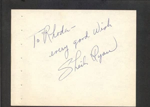 Sheila Ryan - Signed Autograph Book Page - Deadline for Murder d.1975 - Picture 1 of 1