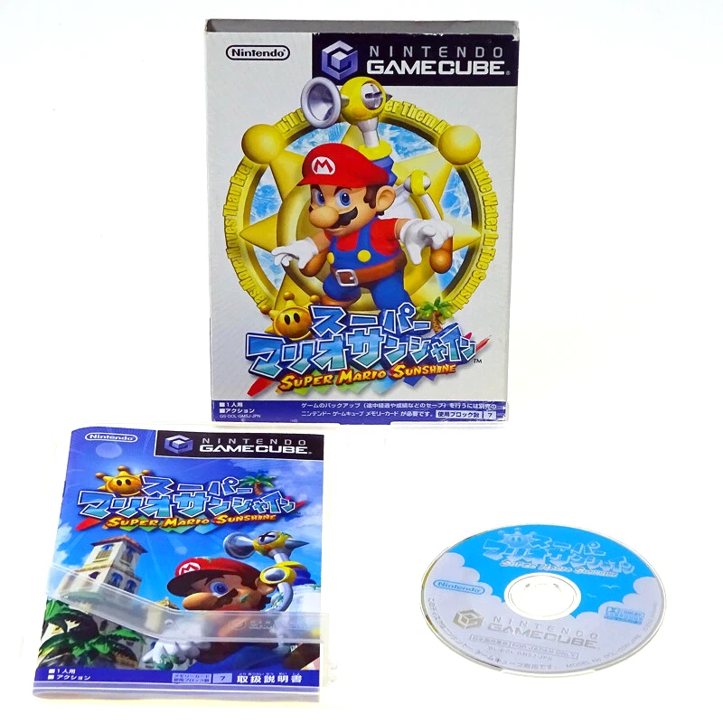 SUPER MARIO SUNSHINE Nintendo GC GameCube Japan Import NTSC-J Action Complete - Image 1 of 1