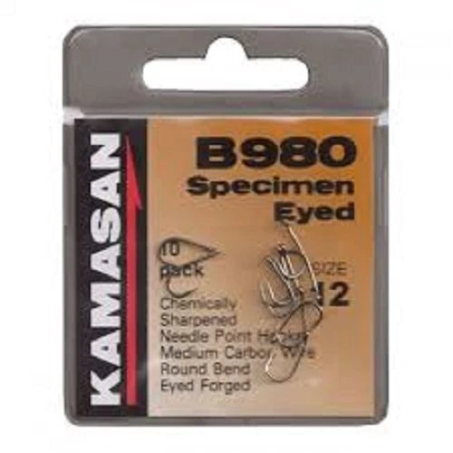 KAMASAN HOOKS B980 SPECIMEN EYED BARBED HOOKS - Image 1 of 1