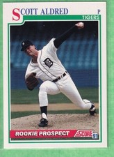 1991 Score #740 Scott Aldred Detroit Tigers Rookie Prospect