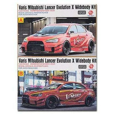 Hobby Design 1/24 Mitsubishi Lancer Evolution X Wide Body Detail Up Set / 5340 - Immagine 1 di 4